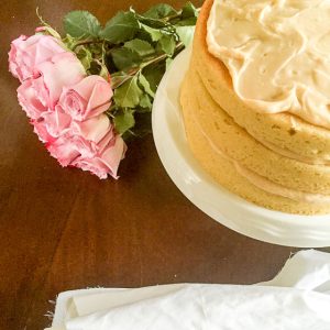 Get the recipe for this delicious Brown Butter Vanilla Birthday Cake with Salted Caramel Frosting by Dash of Jazz