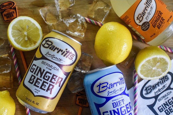 All-natural, 4-ingredient fizzy honey ginger lemonade made with Barritt's ginger beer. Add a splash of your favorite spirit to turn this into a cocktail! by Dash of Jazz