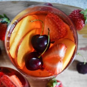 Summer Fruit Rosé Sangria | Dash of Jazz