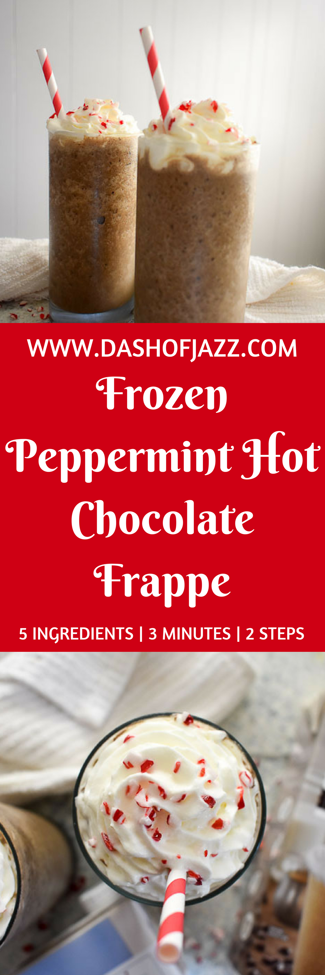 Frozen Peppermint Hot Cocoa Frappe