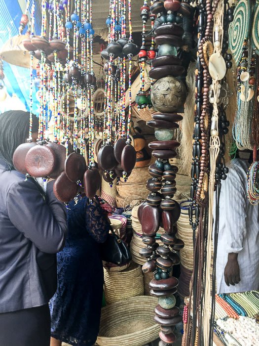 beads for sale at Lekki Market in Lagos, Nigeria