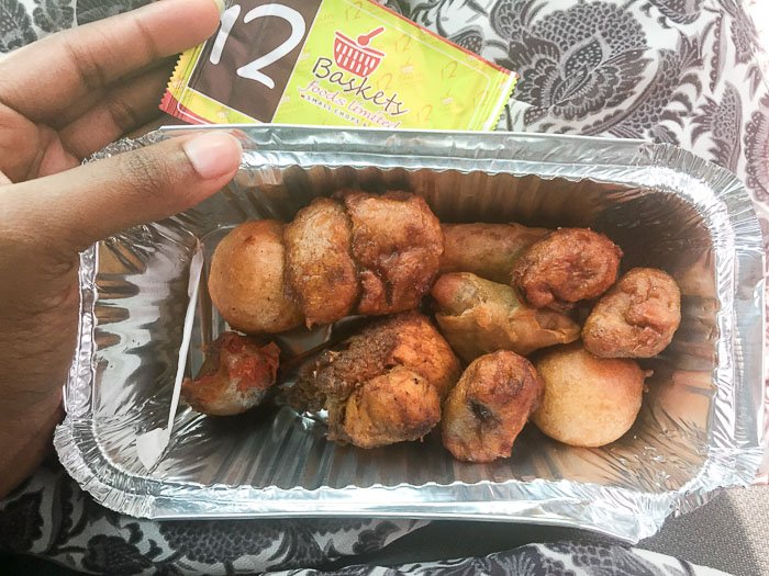 small chops from 12 Baskets in Lagos, Nigeria