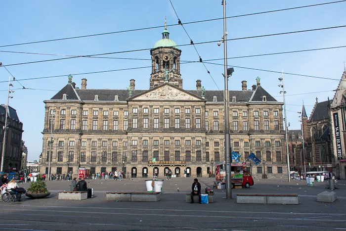 Royal Palace in Dam Square, Amsterdam, The Netherlands