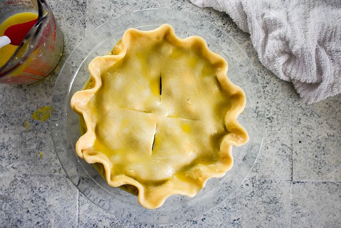 pie crust with egg wash