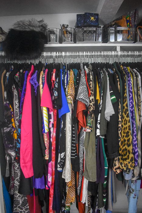 organized woman's closet