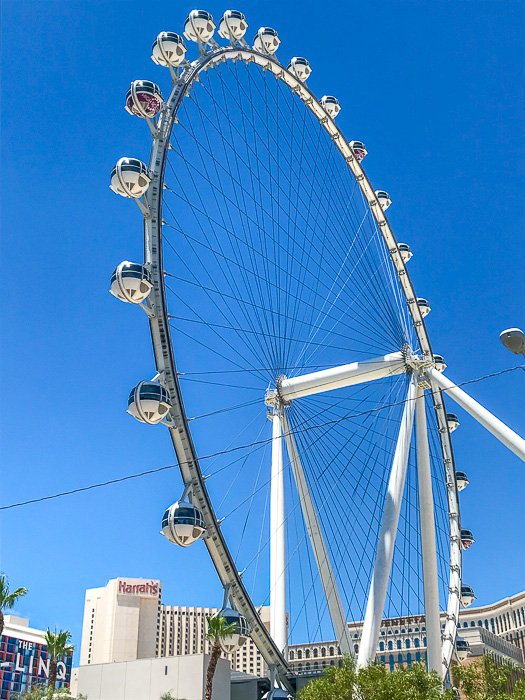 High Roller observation wheel on LINQ Promenade Las Vegas