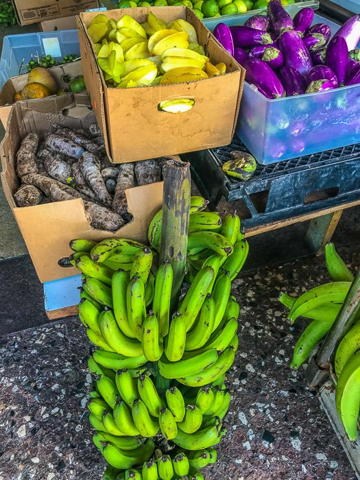 produce inside Plaza del Mercado, San Juan, Puerto Rico