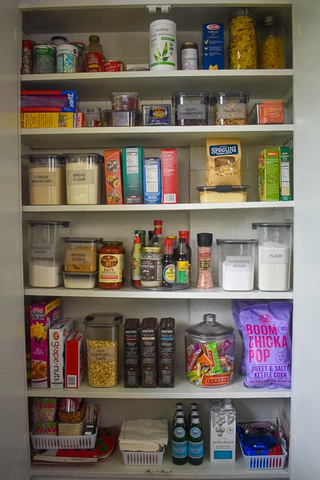 organized small pantry