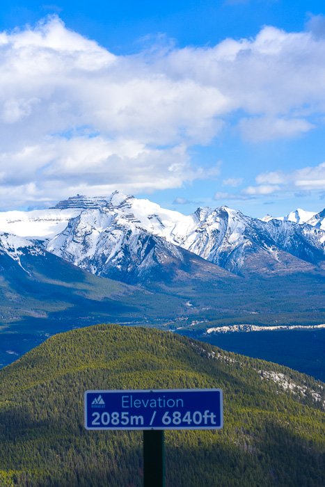 mountain views from Mount Norquay, Banff, Alberta