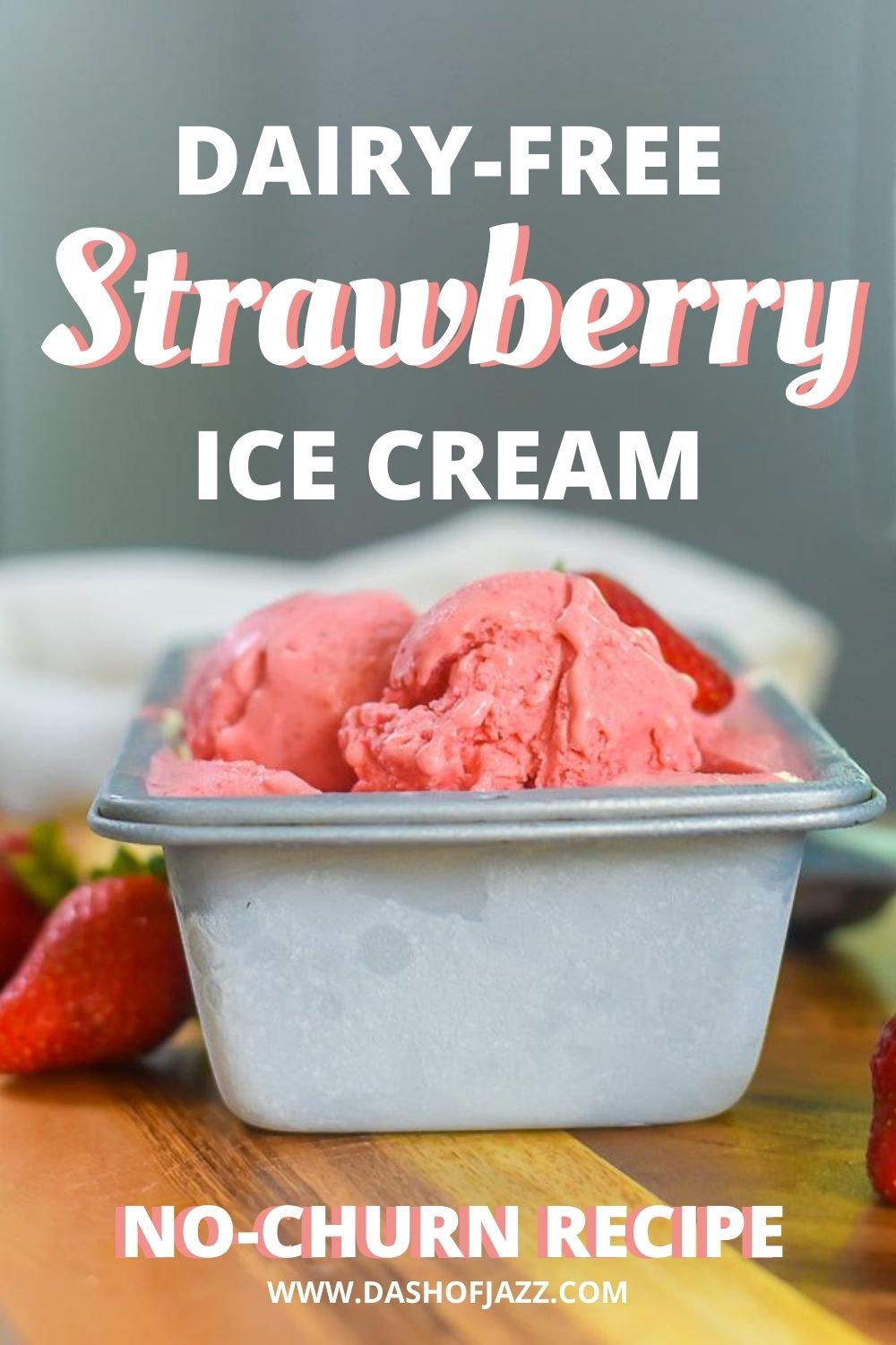 Strawberry Nice Cream with Honey (Dairy-Free)