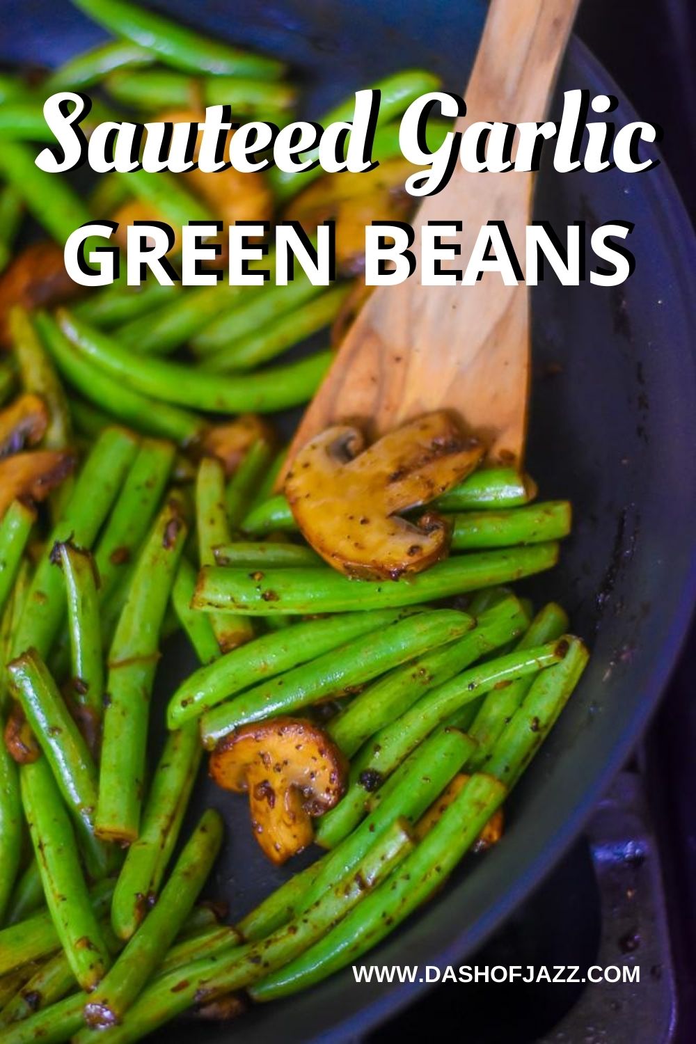decorative image of green beans for pinterest