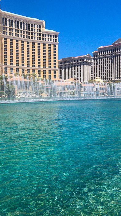 Bellagio Fountains in Las Vegas, Nevada.