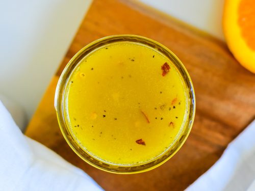 Easy Orange Juice Vinaigrette Salad Dressing
