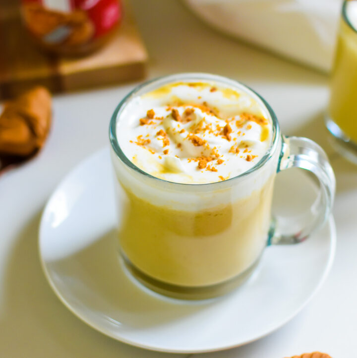 The Best Cookie Butter Hot Chocolate - Dash of Jazz