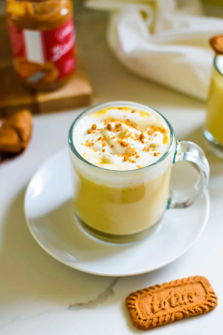 The Best Cookie Butter Hot Chocolate - Dash of Jazz