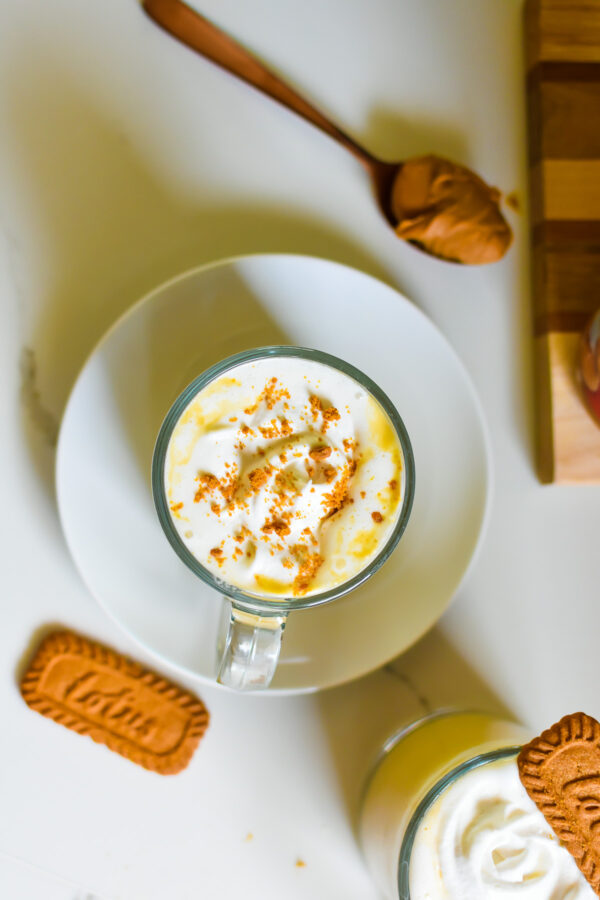 The Best Cookie Butter Hot Chocolate - Dash of Jazz