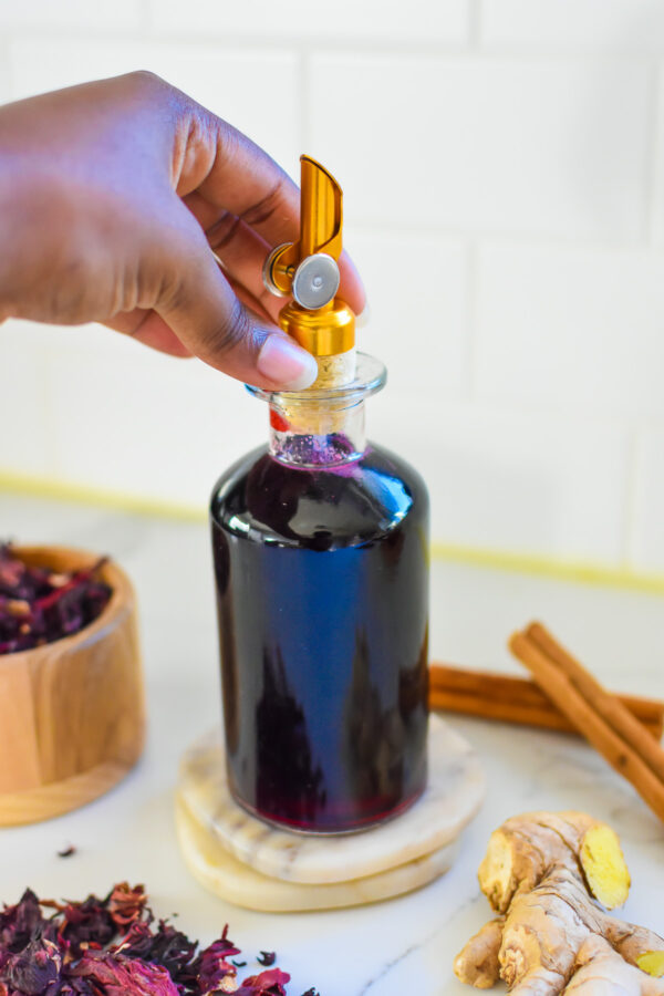 Spiced Hibiscus Simple Syrup - Dash of Jazz