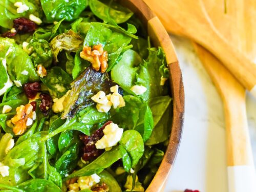 Spring Greens Salad with Champagne Dressing